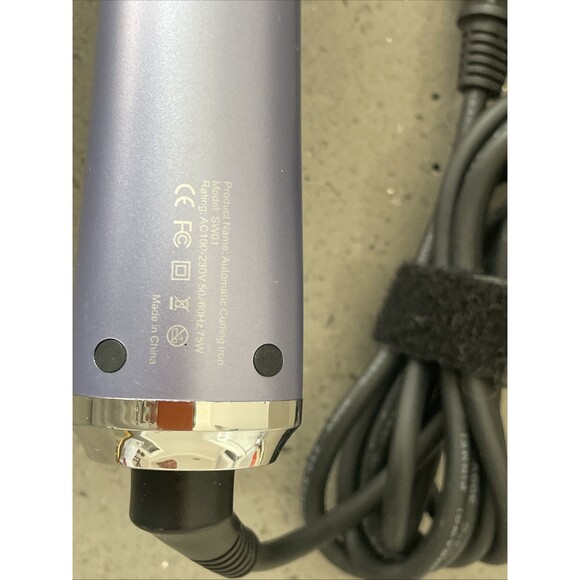 Lyealion SW01 Pink Gray Electric Coated Automatic Hair Curling Iron 1.25" - Picture 8 of 12
